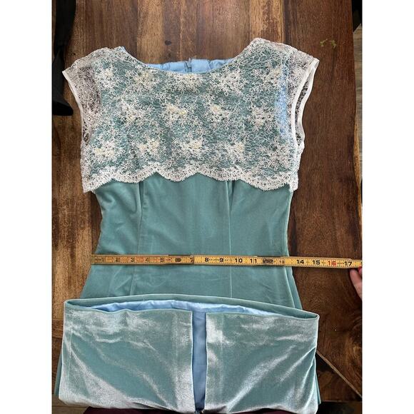 Zangtoi Women's Green & White Embroidered Sleeveless Shift Mini Dress Size - Picture 16 of 16